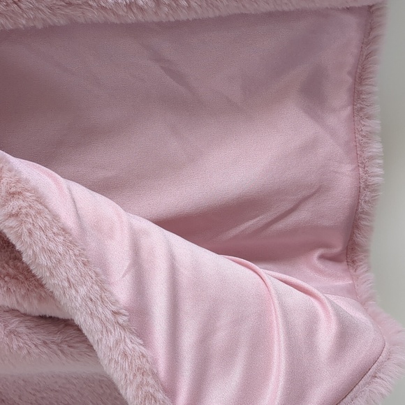 EUC Toddler Girls Pink Faux Fur Jacket (Size 4T) - Picture 3 of 5